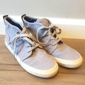Toms Gray Canvas High-Top Sneakers